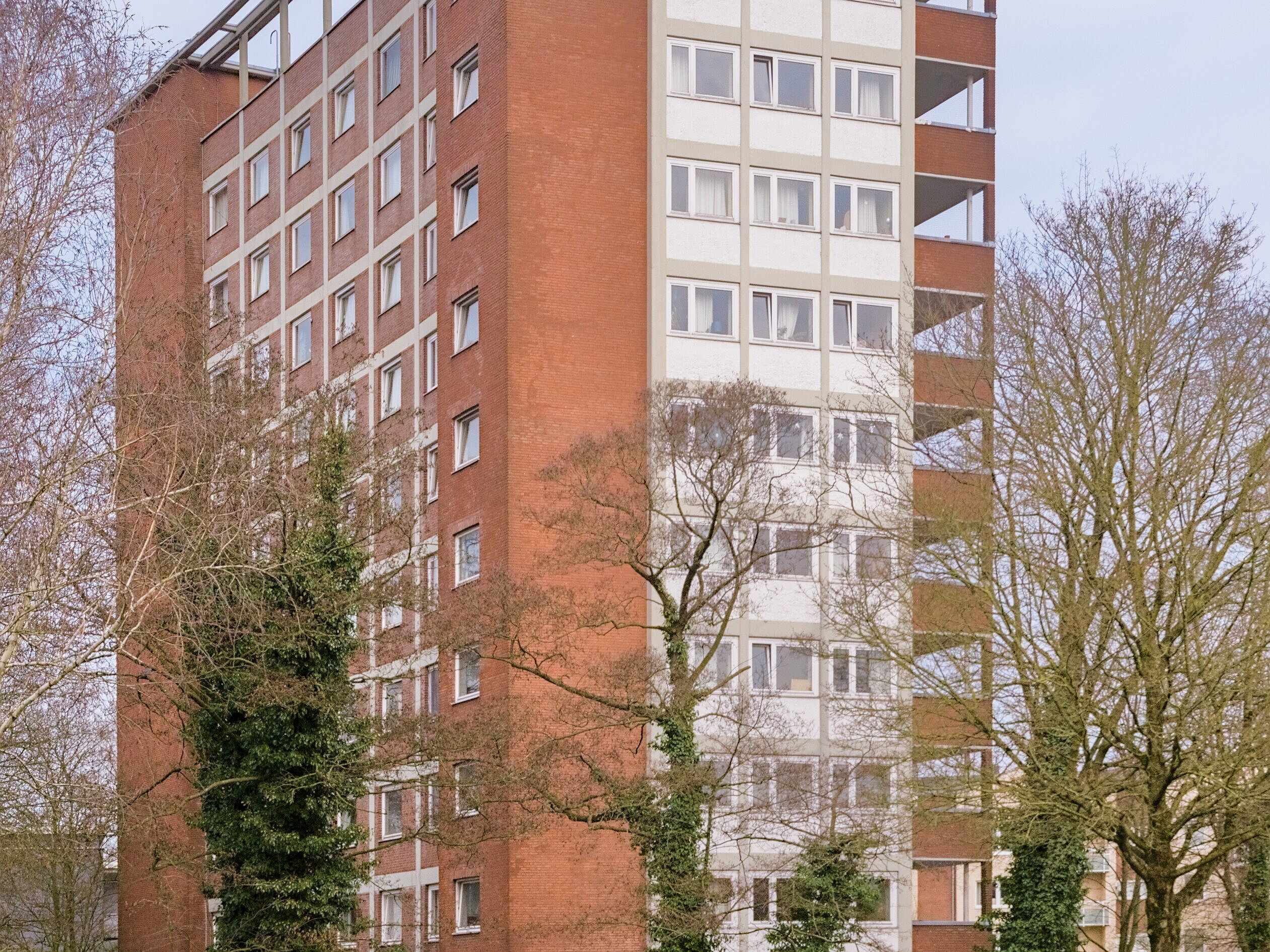 Außenansicht der Wohnanlage Huntemannstraße